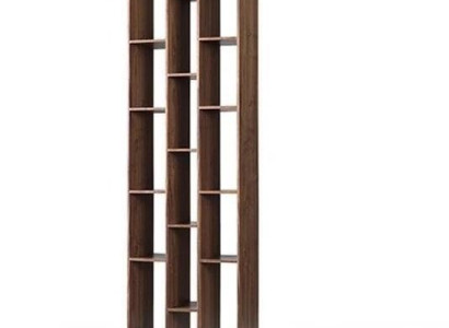 Bücherregal Bücherschrank Regal Wohnzimmer Design Holz Braun Neu
